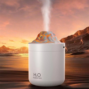 Mejor venta 500ml gran capacidad ultrasónico colorido llama atomizador Mini escritorio aire hidratación humidificador - Product Image 1