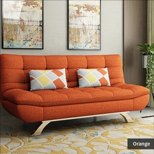 Divano Letto Pieghevole a Tre Posti Multifunzionale, Design Moderno in Tessuto con Spugna ad Alta Densità, Rivestimento Rimovibile, Salvaspazio per Soggiorni - Product Image 6