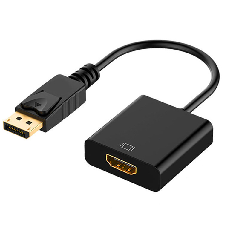 OEM 1080P Hitam DP Displayport Pria Ke HDMI Perempuan Kabel Adapter Converter DP Ke HDMI 4K untuk PC Laptop Komputer Display Port