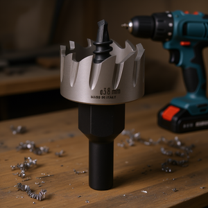 Hss Hole <b>Saws</b> 38 Mm With Side Discharge Blades For Metal Wood Drilling - Product Image 3