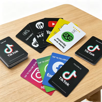 Carte de visite personnalisée avec code QR programmable NFC, puce NTAG213 13,56 MHz, étanche, contrôle d'accès