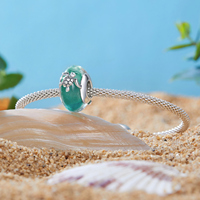 Breloque tortue plaquée argent avec perle en résine turquoise, pendentif animal pour bijoux, style unisexe mignon