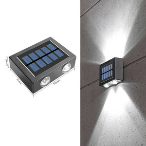 Lámpara Solar de Pared para Exteriores, 100x75x30mm, LED, Cuadrada, de Aluminio, para Jardín, Camino, Terraza - Product Image 1