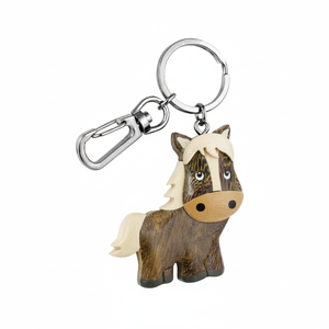 Portachiavi in legno a forma di asinello, vendita singola, senza scatola inclusa - Product Image 2