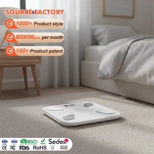 आधुनिक 180 किलोग्राम 396lb स्मार्ट ब्लू दांत बाथरूम स्केल डिजिटल ऐप Lcd डिस्प्ले वजन शरीर वसा स्केल - Product Image 1