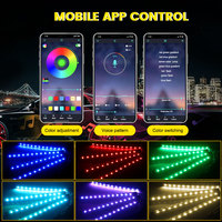 Lumières d'ambiance faciles à installer pour tous les modèles de voitures Bande LED Néon LED Lumière intérieure Décoration d'ambiance automatique