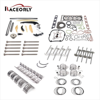 طقم إعادة بناء المحرك RACEORLY 06J107065AG EA888 1.8T مع مكبس 21 مم وحشية توقيت وصمام لسيارات أودي A4 A5 وفولكس فاجن باسات BZB CDAA