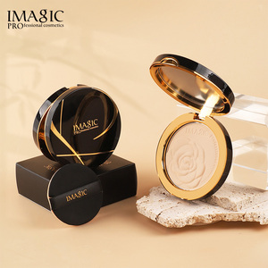 IMAGIC Natural Ivory White Compact Face Powder Matte Brighten Palette Bronzer Contour Cosmetics Face Pressed Powder <strong>Makeup</strong> - Product Image 1