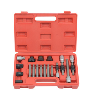Kit d'outils pour poulie d'alternateur automobile, 18 pièces, boîtier rigide en acier allié, entraînement par douille de 1/2 pouces, pour réparation automobile - Product Image 1