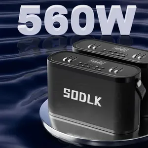 Sodlk 280Watt Vòng Loa Di Động Chuyên Nghiệp Bass Loa 360 Stereo Mạnh Mẽ Không Dây Loa Siêu Trầm Âm Thanh Hộp Âm Nhạc Máy Nghe Nhạc