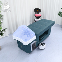 Salon de massage thaïlandais imperméable et écologique, lavabo pour cheveux, lit TX6, table de shampoing d'allaitement en cuir synthétique, design moderne
