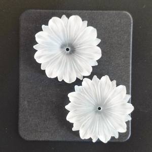 Flor de Cuarzo Escarchado Multipétalo Hecha a Mano de 22 mm F3 - Product Image 3