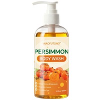 Gel Douche Hydratant et Désodorisant au Kaki Effet Blanchissant, Nettoyage en Profondeur pour Soins Corporels – Marque Blanche