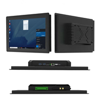 Wells aplicación industrial escritorio VESA 75 100 tableta computadora a prueba de vandalismo monitor de pantalla táctil de pantalla panorámica de 17 pulgadas