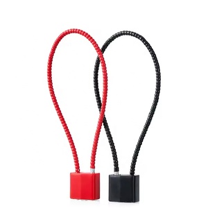 Wholesale HiLink 15'' Long Steel Cable Gun <strong>Lock</strong> Wire Red and Black Safety Padlock with Master Key - Product Image 1