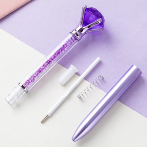 Penne a Sfera di Alta Qualità con Cristalli Colorati e Logo Personalizzato, Penna Rotante con Effetto Sabbie Mobili - Product Image 2