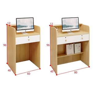 Manufacturer Modern Special Design Hair Saloon <b>Small</b> Front Counter Luxury Nail Salon Reception <b>Desk</b> - Product Image 5