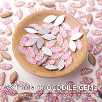 Strass ovales en résine 7x15mm pour nail art, effet diamant œil de cheval, pour vêtements, chaussures, artisanat DIY, décoration unique