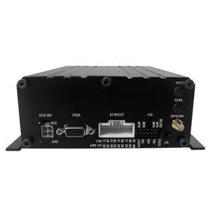HYF AHD 1080P Vehicle Blackbox MDVR H.264 Hard Disk SD Card 4 Channels Mobile DVR with GPS for Van Car Taxi School Bus Truck