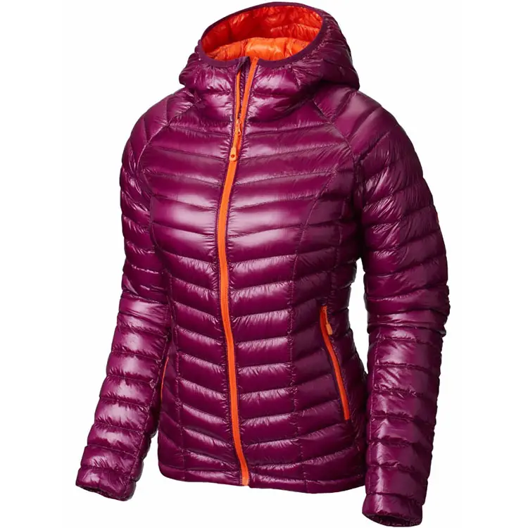 Invierno espesar abrigo de algodón acolchada con capucha desmontable de ganso chaqueta