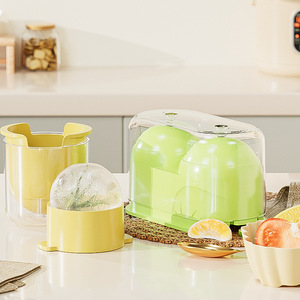 Ice Ball Mold Silicone Round Sphere Single Yellow Ball Ice Maker For Home Use - Product Image 1