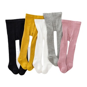 Ventes Flash Printemps-Été : Nouveaux Leggings pour Filles Style Coréen, Collants Chaussettes en Coton Couleur Unie pour Bébés et Tout-Petits – Vente en Gros - Product Image 3