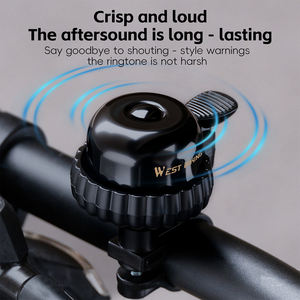 WEST BIKING-Cloche <span class=keywords><strong>de</strong></span> vélo en cuivre vintage, résistante à la rouille, compacte, étanche, facile à installer, rétro - Product Image 3