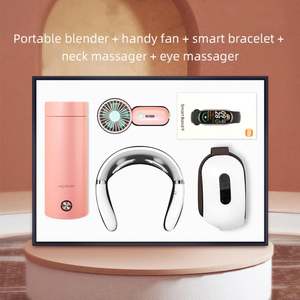 Juego de <span class=keywords><strong>Regalo</strong></span> de Hervidor Eléctrico Portátil, Pulsera Inteligente y Masajeador de Ojos para el <span class=keywords><strong>Cumpleaños</strong></span> de tu Esposo - Product Image 2
