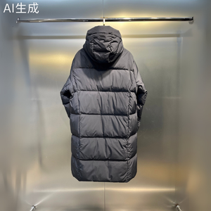 SUHE Unisex 80% White Duck <b>Down</b> Single Button Varsity Hooded Puffer Jacket Winter Coat Outerwear XS-XXL - Product Image 3