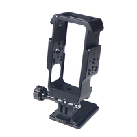 Kit complet de fixation pour caméra d'action avec double écran, fixation magnétique rapide, griffe porte-accessoire, montures 1/4 et 3/8 pour DJI OSMO Action 2, lumière et microphone