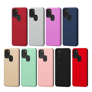 new product ideas 2020 leather paint flat design cover cell phone case for samsung galaxy a21s pc tpu case