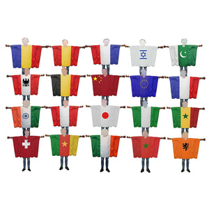 Capa Bandera Profesional Personalizada <span class=keywords><strong>de</strong></span> Doble Cara para Animadores <span class=keywords><strong>de</strong></span> Fútbol Americano - Product Image 6