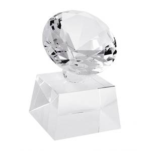 Trofeo de Golf Diamond D.70 Base 70X70X40 de Acrílico, Cristal y Metal con Placa Impresa UV para Ferias Comerciales y Bienvenida - Product Image 1