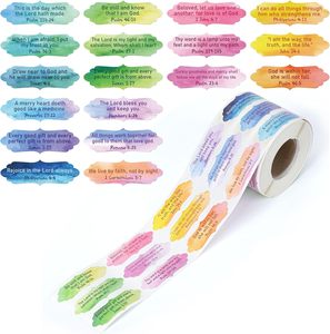 Đầy Màu Sắc Cảm Hứng Kinh Thánh Dán Tôn Giáo Motivational Tự Dính Dán Cho Máy Tính Xách Tay Chai Quà - Product Image 1