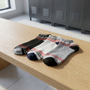 Chaussettes de sport pour homme Chase Value, lot de 3 - 80% coton, 15% polyester, 5% élasthanne - Multicolore - Product Image 3