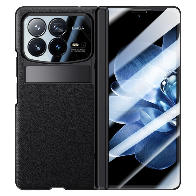 Wholesale Shockproof TPU PU Leather Cover with Camera Protective Stand Holder Phone Case for Xiaomi Mix Fold 4
