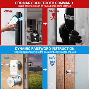 Nuevo Producto: Cerradura Inteligente para Puerta con Huella Dactilar M532TUYA APP Estilo <span class=keywords><strong>Nuki</strong></span>, No Requiere Cambio de Cilindro, Compatible con Alexa o Google Home - Product Image 5