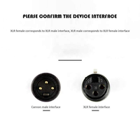 Câble audio XLR noir 3 broches pour lecteur DVD, conducteur plaqué or, gaine en PVC, connecteurs mâle-femelle, longueur 1M 100M