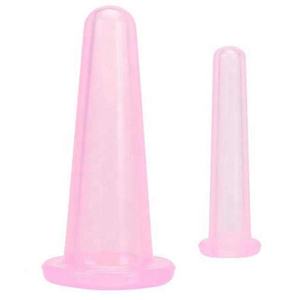 Ventouses en silicone pour massage anti-<span class=keywords><strong>cellulite</strong></span> à domicile, outil de thérapie, ventouses faciales durables, ventouses transparentes/roses - Product Image 1