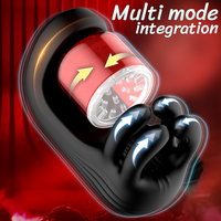360 °   Masturbateur masculin automatique à léchage et succion, mode rotatif, fonction de pétrissage, jouet de simulation de fellation, jouet sexuel pour adultes
