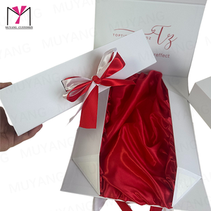 MUYANG Custom Logo Printed Rigid Cardboard <b>White</b> Bundled Hair Extension Wig Packaging <b>Box</b> Can Be Any Color And Any Design - Product Image 4