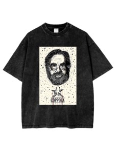 Director Francis <span class=keywords><strong>Ford</strong></span> <span class=keywords><strong>Coppola</strong></span> Camisetas Verano 100% Algodón Hombro caído Cuello redondo Peso pesado Lavado ácido - Product Image 4