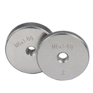 6g मीट्रिक थ्रेड रिंग गेज ठीक दांत बाहरी और आंतरिक थ्रेड पास गेज M1-M100 - Product Image 3