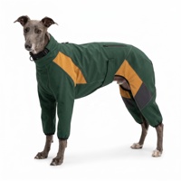 Imperméable Premium Personnalisé pour Chien à Blocs de Couleurs, Combinaison Nordique Designer Imperméable et Coupe-Vent Hiver/Printemps 4 Pattes