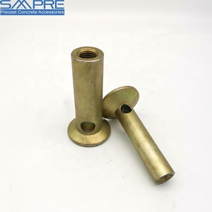 Embout en acier galvanisé à chaud fileté en forme de pied d'éléphant avec trou pour béton préfabriqué - Product Image 3