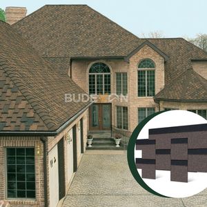 Vente directe usine : Tuiles de toiture bitumineuses grises gothiques à <span class=keywords><strong>prix</strong></span> abordable pour la construction – Matériaux de toiture - Product Image 6