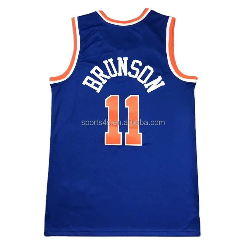 Maglia da basket cucita all'ingrosso maglia da uomo New York City Edition Knick 9 Barrett 11Jalen Brunson