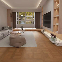 Carreaux de sol en porcelaine modernes 600x600mm, carreaux de parquet imitation bois pour chambre à coucher, durables et imperméables