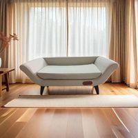 Canapé pour animaux de compagnie en tissu solide moderne de luxe, lit pour animaux de compagnie quatre saisons, résistant aux griffures et aux morsures, lit épais pour chats et chiens