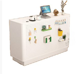 Tienda de ropa de moda Escritorio de recepción Mostrador de pago pequeño para tienda de conveniencia Salón de belleza Mostrador de Bar simple Diseño de tienda - Product Image 6